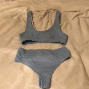 Cheeky sky blue swimsuit